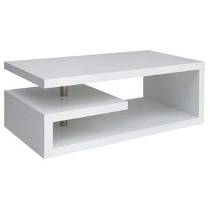 XXXL KONFERENČNÍ STOLEK, bílá, kompozitní dřevo, 120/60/45 cm obraz