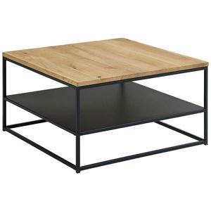 Boxxx KONFERENČNÍ STOLEK, černá, barvy dubu, dřevo, kov, 75/75/40 cm obraz
