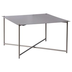 Xora KONFERENČNÍ STOLEK, šedohnědá, kov, 70/70/42 cm obraz