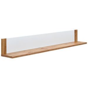Ti'me NÁSTĚNNÁ POLICE, bílá, barvy dubu, 148/20/20 cm obraz