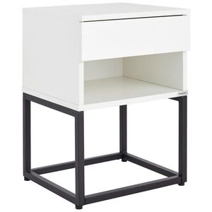 Livetastic NOČNÍ STOLEK, černá, bílá, 40/55/35 cm obraz
