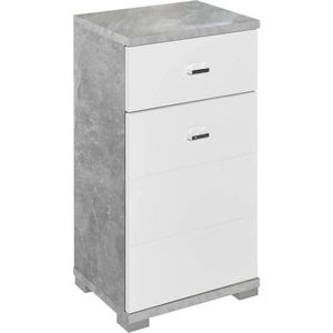 Livetastic SPODNÍ SKŘÍŇKA, vysoce lesklá bílá, šedá, 38/73/30 cm obraz