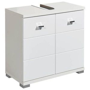 Livetastic SKŘÍŇKA POD UMYVADLO, vysoce lesklá bílá, bílá, 60/57/31 cm obraz