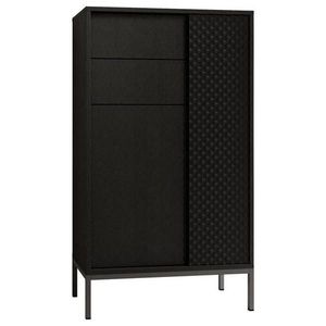 MID.YOU MIDI SKŘÍŇKA, černá, 60/106/32 cm obraz