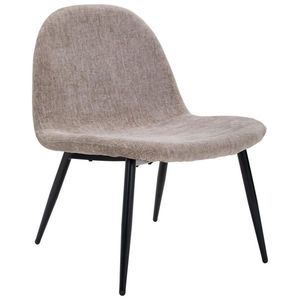 Livetastic KŘESLO, dřevo, kov, textil, černá, šedohnědá obraz