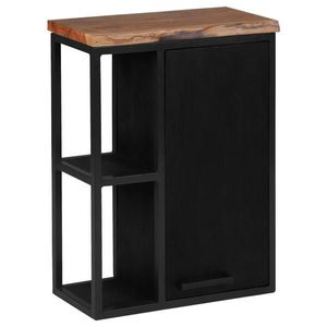 Livetastic ZÁVĚSNÁ SKŘÍŇKA, černá, černá, medová, 52/76/27 cm obraz