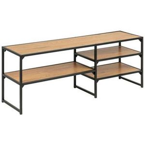XXXL KOMODA POD TELEVIZI, černá, divoký dub, 120/46/33 cm obraz
