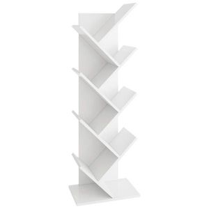 MID.YOU REGÁL, bílá, 42/125/26 cm obraz