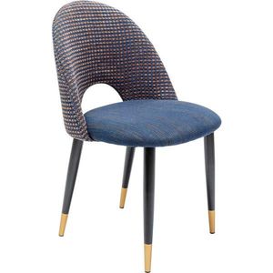 Kare-Design ŽIDLE, modrá, černá, barvy zlata obraz