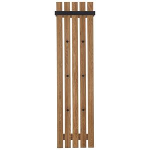 XXXL ŠATNÍ PANEL, přírodní barvy, černá, dub, 40/150/22 cm obraz