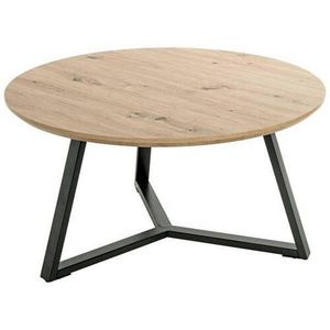 XXXL KONFERENČNÍ STOLEK, černá, barvy dubu, kov, kompozitní dřevo, 80/80/41 cm obraz