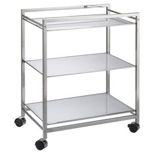 XXXL SERVÍROVACÍ VOZÍK, bílá, barvy nerez oceli, 60, 5/73, 5/40, 5 cm obraz