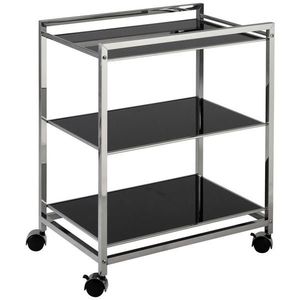 XXXL SERVÍROVACÍ VOZÍK, černá, barvy nerez oceli, 60, 5/73, 5/40, 5 cm obraz