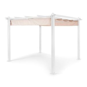 Blumfeldt Pantheon, pergola, hliníkové hranaté trubky, 3 x 3 m, 4 rohové sloupy, voděodolná obraz