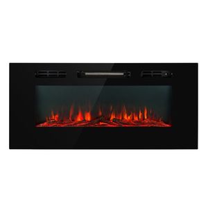 Klarstein Galeras, elektrický krb, nástěnný a vestavný, 1800 W, LED, 3 barvy, časovač obraz