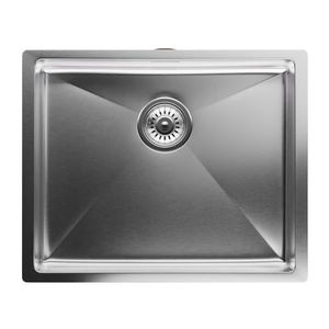 Klarstein TitanSteel Kuchyňský dřez 45 x 55 cm (DxŠ) s povrchem odolný vůči rzi, poškrábání a teplu obraz