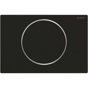 GEBERIT Sigma10 Ovládací tlačítko splachování, černá mat/nerez 115.758.14.5 obraz