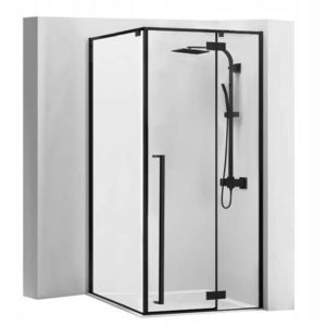 REA Sprchový kout Fargo 90x90 černý matný REA-K6318 obraz