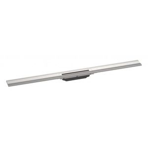 HANSGROHE RainDrain Flex Lineární sprchový žlab s nerezovým roštem 1000, ke stěně, zkrátitelný, kartáčovaná nerez 56053800 obraz