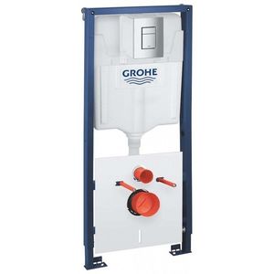 GROHE Solido Předstěnový instalační set pro závěsné WC, ovládací tlačítko Even, chrom 39930000 obraz