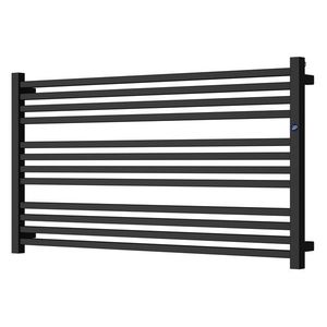 Instalprojekt Koupelnový radiátor STICK LEVEL černá barva Barva Černá , Doporučená topná tyč 900 W, Rozměr A 160 cm, Rozměr C 55.5 cm, Skutečný rozměr radiátoru 1600 x 555 mm, Typ připojení Klasické (na rozteč) RADSTIL166031 obraz