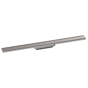 HANSGROHE RainDrain Original Lineární sprchový žlab 90 cm, s roštem, kartáčovaná nerezová ocel 56199800 obraz