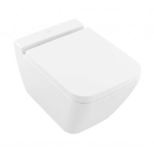 VILLEROY & BOCH Finion Závěsné WC, DirectFlush, CeramicPlus, Stone White 4664R0RW obraz