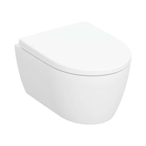 GEBERIT iCon Závěsné WC se sedátkem SoftClose, Rimfree, matná bílá 502.381.JT.1 obraz