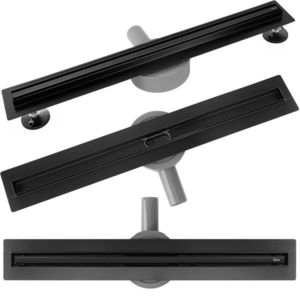 REA Odtokový žlab Neox Slim pro black 90 REA-G2711 obraz