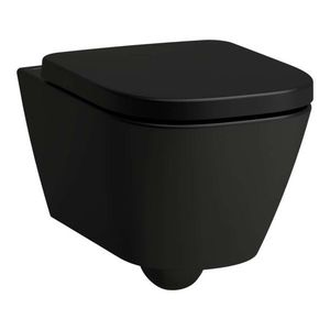 Laufen Meda Závěsné WC, Rimless, matná černá H8201107160001 obraz