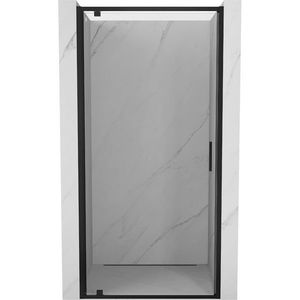 MEXEN/S Exo sprchové dveře křídlové 60 cm, transparent, černá 8181-060-000-70-00 obraz