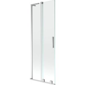 MEXEN/S Velar L dvoukřídlá posuvná vanová zástěna 75 x 150 cm, transparent, chrom 896-075-003-01-01 obraz