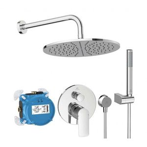 IDEAL STANDARD CeraTherm Sprchový set s baterií pod omítku, s tělesem, průměr 30 cm, chrom A7574AA obraz