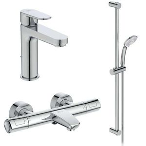 IDEAL STANDARD CeraTherm Sprchový set s termostatem a umyvadlovou baterií, 3 proudy, chrom BC985AA obraz