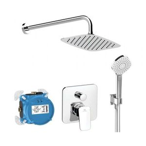 IDEAL STANDARD CeraPlan Sprchový set s baterií pod omítku, s tělesem, 3 proudy, 30x20 cm, chrom BD195AA obraz