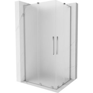 MEXEN/S Velar L Duo sprchový kout, posuvné dveře 100 x 90 cm, dekor, chrom 871-100-090-02-33-01 obraz