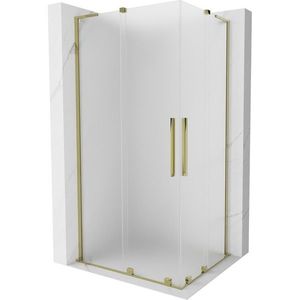 MEXEN/S Velar L Duo sprchový kout, posuvné dveře 100 x 90 cm, dekor, zlato 871-100-090-02-33-50 obraz
