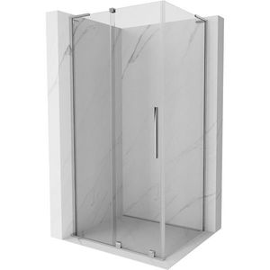 MEXEN/S Velar L sprchový kout, posuvné dveře 100 x 110 cm, transparent, chrom 871-100-110-03-01 obraz