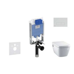 IDEAL STANDARD ProSys Set předstěnové instalace, sprchovací toalety a sedátka TECEone, tlačítka Oleas M2, Rimless, SoftClose, chrom mat ProSys80M SP128 obraz