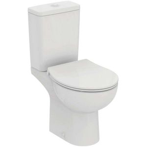 IDEAL STANDARD Eurovit WC kombi se sedátkem SoftClose, vario odpad, spodní napouštění, RimLS+, bílá W007301 obraz