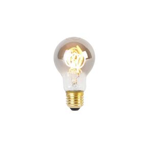 E27 Stmívatelná LED spirálová žárovka A60 kouřová 4W 120lm 1800K obraz