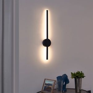 Moderní nástěnné svítidlo černé 60 cm vč. LED - Clockwise obraz