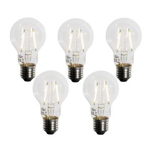 Sada 5 LED žárovek E27 A60 Soumrakový senzor 2, 5W 250 lm 2200K obraz
