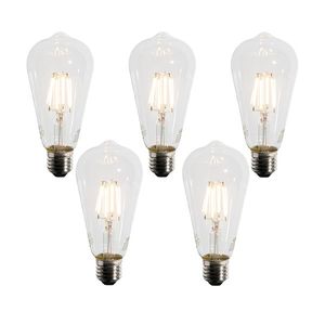 Sada 5 LED žárovek E27 A60 Soumrakový senzor 4W 400 lm 2200K obraz