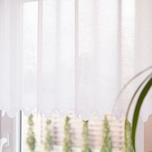 Záclona žakárová, Alice metráž, bílá 70 cm obraz