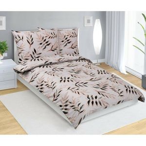 Bellatex Bavlněné povlečení List šedá, 140 x 200 cm, 70 x 90 cm, 140 x 200 cm, 70 x 90 cm obraz