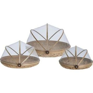 Sada 3 servírovacích táců s krytem Bamboo obraz