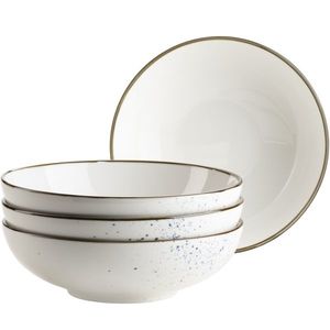 Mäser 4dílná sada misek Pintar White modré tečky 22 cm obraz