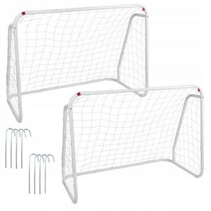 Aldotrade Fotbalová branka 124 x 96 x 61 cm, sada 2ks obraz