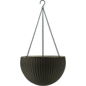 Keter Závěsný květináč Sphere tmavě hnědá, pr. 35 cm obraz